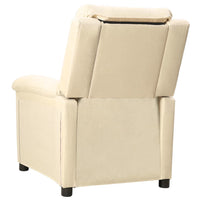 Poltrona Reclinabile in Tessuto Crema 342348