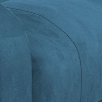 Poltrona Reclinabile Blu in Velluto