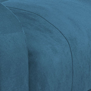 Poltrona Reclinabile Blu in Velluto