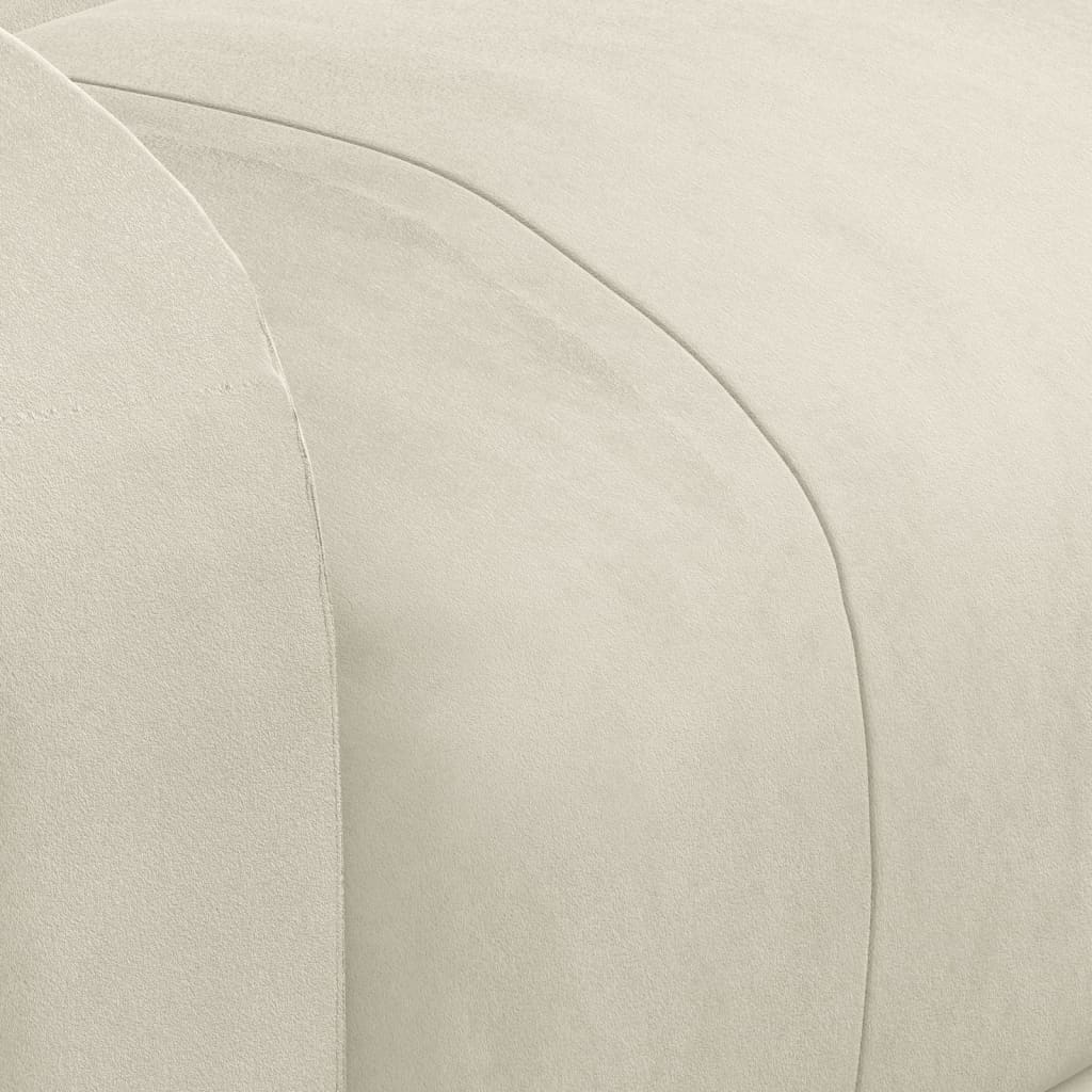 Poltrona Massaggiante Crema in Velluto 342419