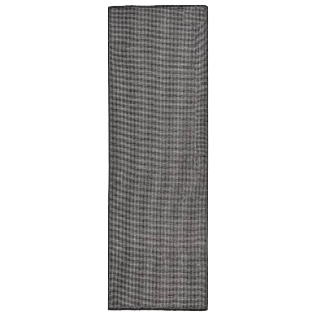 Tappeto da Esterni a Tessitura Piatta 80x250 cm Grigio cod mxl 68086