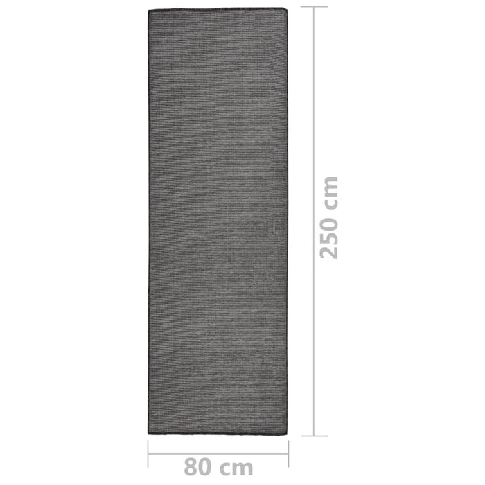 Tappeto da Esterni a Tessitura Piatta 80x250 cm Grigio cod mxl 68086