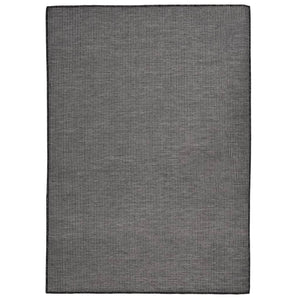 Tappeto da Esterni a Tessitura Piatta 140x200 cm Grigio cod mxl 74654