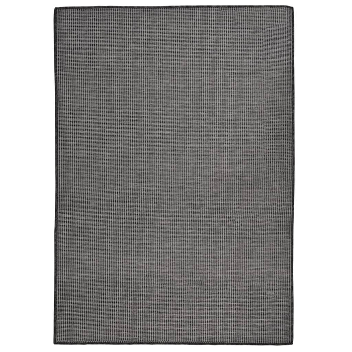 Tappeto da Esterni a Tessitura Piatta 140x200 cm Grigio cod mxl 74654