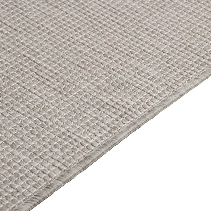 Tappeto da Esterni a Tessitura Piatta 140x200 cm Tortora 340782