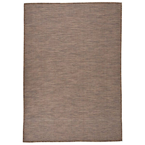 Tappeto da Esterni a Tessitura Piatta 160x230 cm Marrone cod mxl 72900