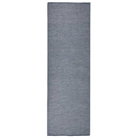 Tappeto da Esterni a Tessitura Piatta 80x250 cm Blu cod mxl 64232
