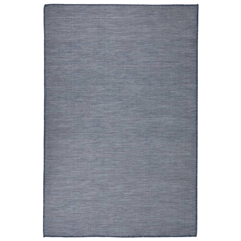 Tappeto da Esterni a Tessitura Piatta 120x170 cm Blu cod mxl 69701