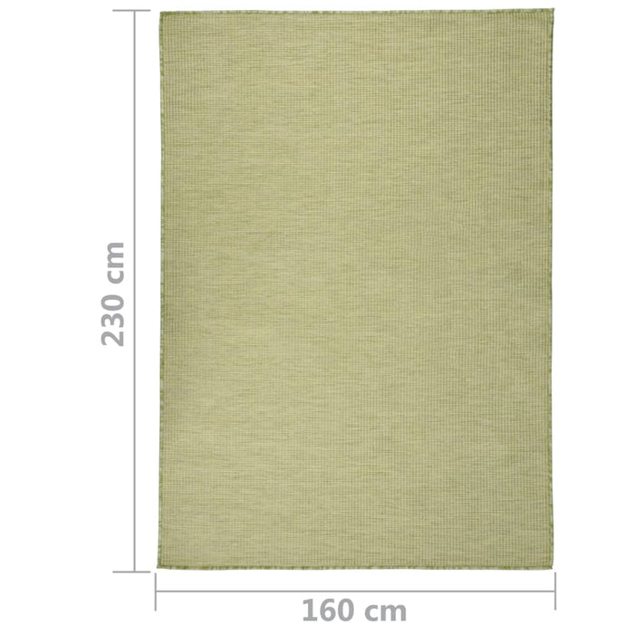 Tappeto da Esterni a Tessitura Piatta 160x230 cm Verde cod mxl 68641