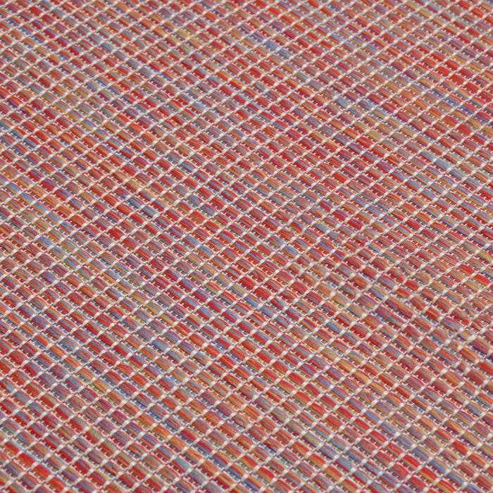 Tappeto da Esterni a Tessitura Piatta 160x230 cm Rosso 340825