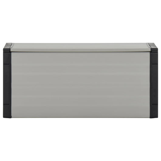 Contenitore per Rifiuti da Giardino Grigio 85x34x40 cm 340988