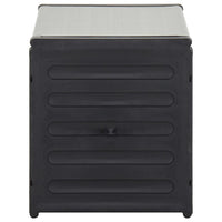 Mobile per rifiuti da giardino 85 x 34 x 40 cm grigio 02_0006065