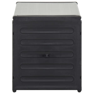 Mobile per rifiuti da giardino 85 x 34 x 40 cm grigio 02_0006065