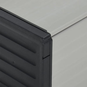 Contenitore per Rifiuti da Giardino Grigio 85x34x40 cm 340988