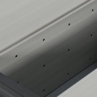 Contenitore per Rifiuti da Giardino-Bidone per rifiuti da giardino Grigio 85x34x40 cm