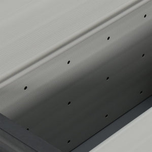 Contenitore per Rifiuti da Giardino-Bidone per rifiuti da giardino Grigio 85x34x40 cm