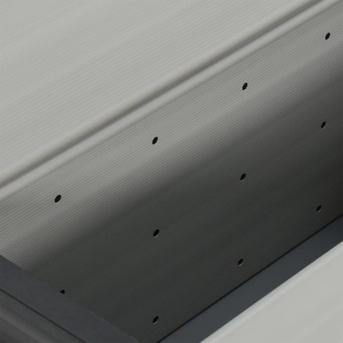 Contenitore per Rifiuti da Giardino Grigio 85x34x40 cm 340988