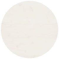 Piano Tavolo Bianco Ã˜70x2,5 cm in Legno Massello di Pino cod mxl 76165