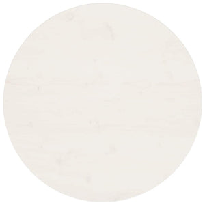 Piano Tavolo Bianco Ã˜70x2,5 cm in Legno Massello di Pino cod mxl 76165