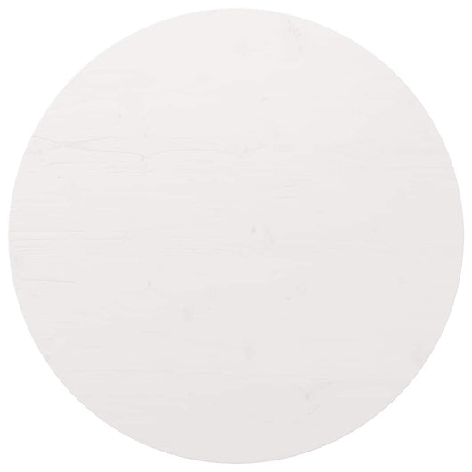 Piano Tavolo Bianco Ã˜90x2,5 cm in Legno Massello di Pinocod mxl 126911