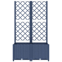 Fioriera da Giardino con Graticcio Grigio Scuro 80x40x136 cm PP cod mxl 53142