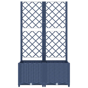 Fioriera da Giardino con Graticcio Grigio Scuro 80x40x136 cm PP cod mxl 53142