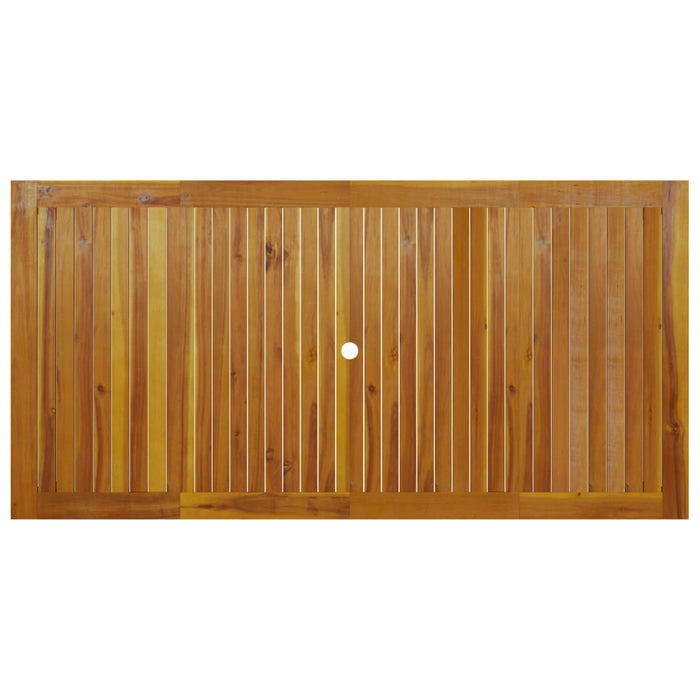 Tavolo da Giardino 200x100x74 cm in Legno Massello di Acacia cod mxl 49204
