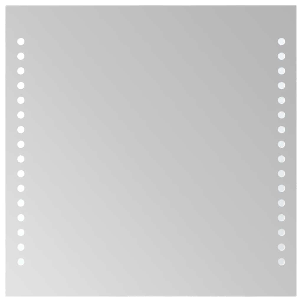 Specchio da Bagno con Luci LED 30x30 cm 151718