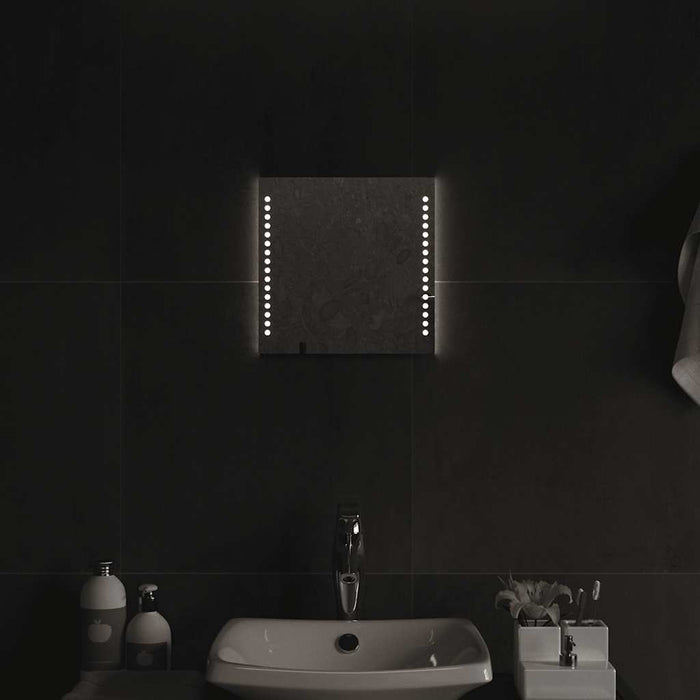 Specchio da Bagno con Luci LED 30x30 cm 151718
