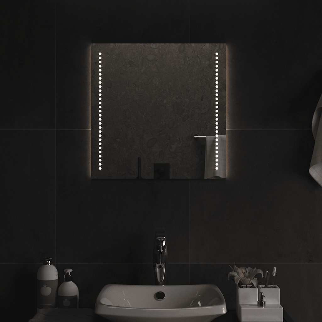 Specchio da Bagno con Luci LED 50x50 cm