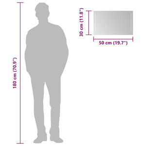 Specchio da Bagno con Luci LED 50x30 cm 151723