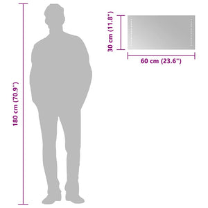 Specchio da Bagno con Luci LED 60x30 cm 151724