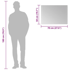 Specchio da Bagno con Luci LED 70x50 cm 151727