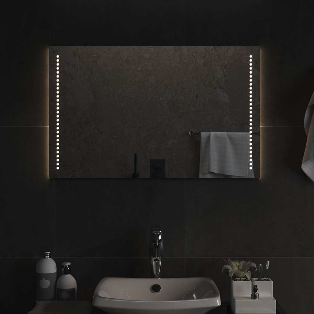 Specchio da Bagno con Luci LED 80x50 cm cod mxl 67508