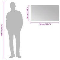 Specchio da Bagno con Luci LED 90x50 cm 151732