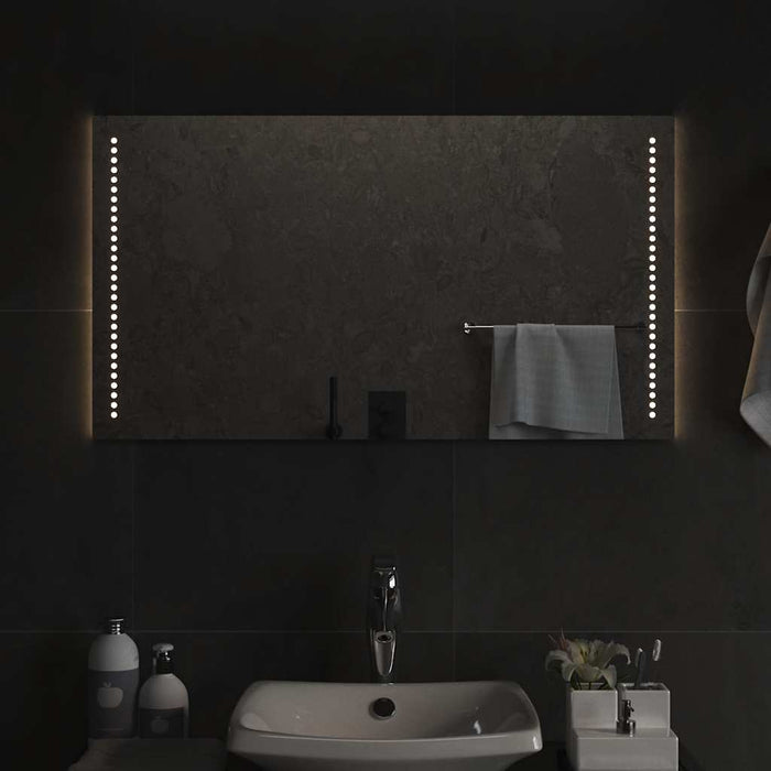 Specchio da Bagno con Luci LED 90x50 cm cod mxl 67511