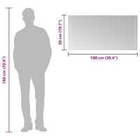 Specchio da Bagno con Luci LED 100x50 cm 151735