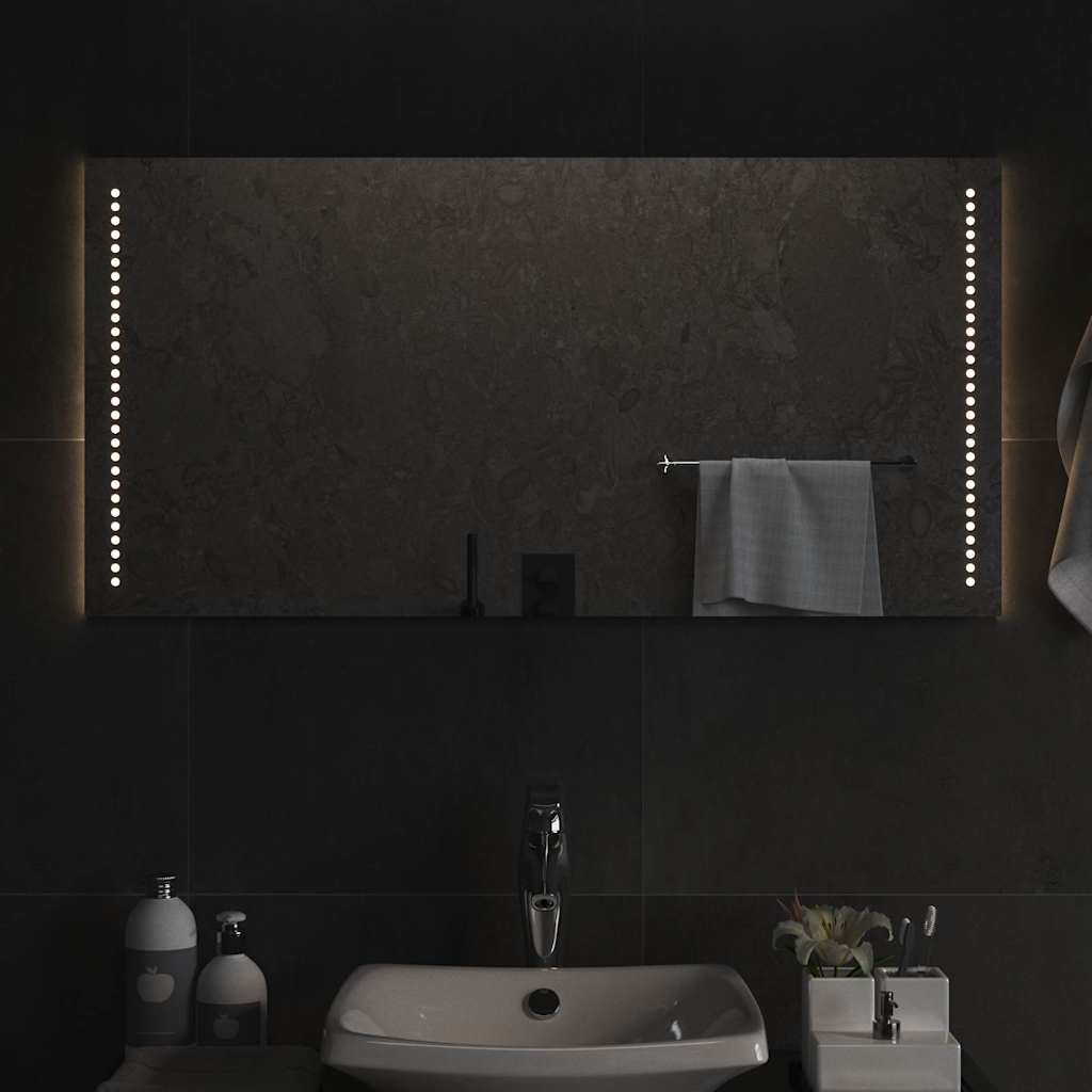 Specchio da Bagno con Luci LED 100x50 cm 151735