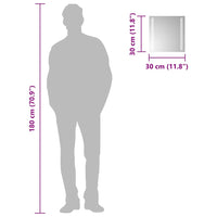 Specchio da Bagno con Luci LED 30x30 cm 151737