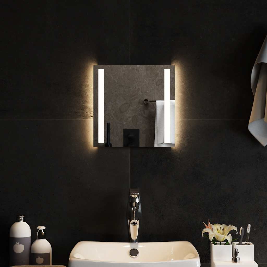 Specchio da Bagno con Luci LED 30x30 cm cod mxl 67633