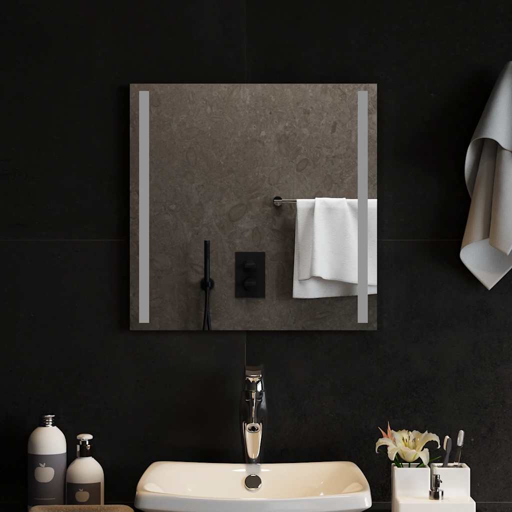 Specchio da Bagno con Luci LED-Specchio per Bagno 50x50 cm 906423