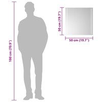 Specchio da Bagno con Luci LED-Specchio per Bagno 50x50 cm 906423