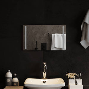 Specchio da Bagno con Luci LED 50x30 cm 151742
