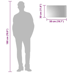 Specchio da Bagno con Luci LED 50x30 cm 151742