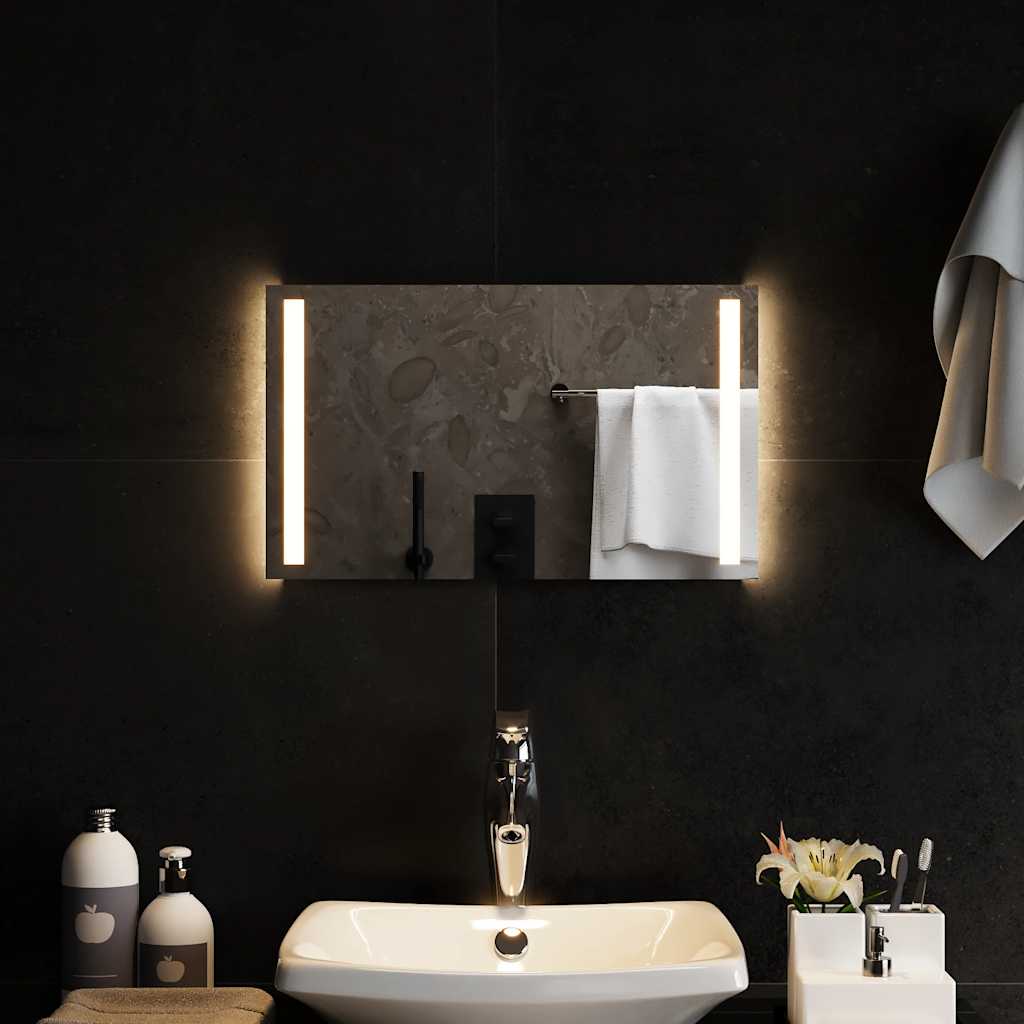 Specchio da Bagno con Luci LED-Specchio per Bagno 50x30 cm 585514