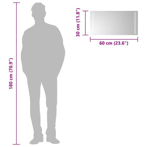 Specchio da Bagno con Luci LED-Specchio per Bagno 60x30 cm 307808