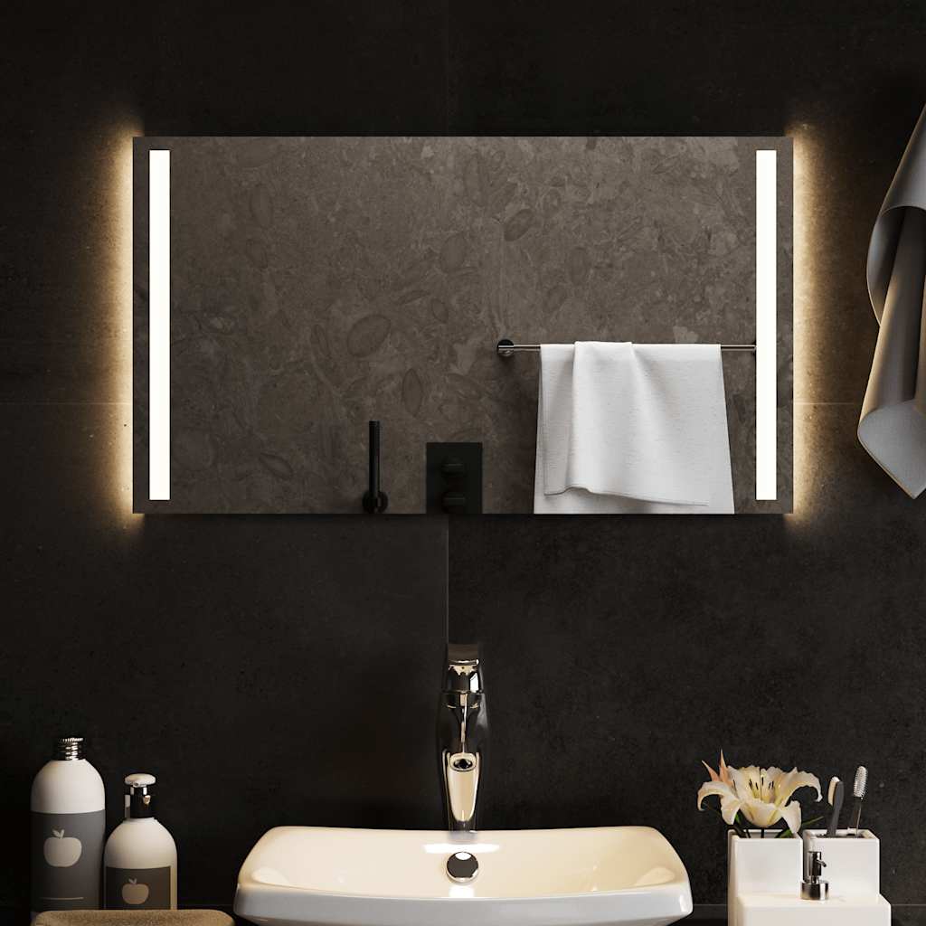 Specchio da Bagno con Luci LED-Specchio per Bagno 70x40 cm 810281