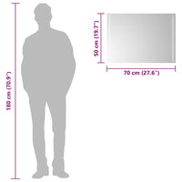 Specchio da Bagno con Luci LED-Specchio per Bagno 70x50 cm 902429