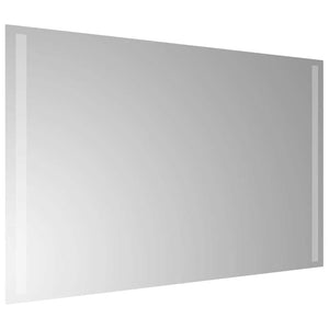 Specchio da Bagno con Luci LED 80x50 cm 151748