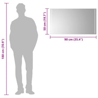 Specchio da Bagno con Luci LED 90x50 cm 151751